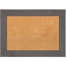 Gray Notice Boards Amanti Art Framed Corkboard Memo Board Notice Board 29.4x21.4"