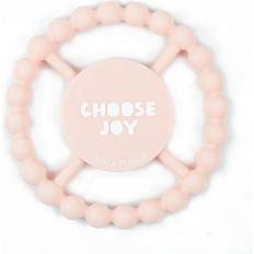 Pink Teething Toys Bella Tunno Kindness Collection Choose Joy Happy Teether