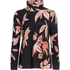 Florals Sweaters Nic And Zoe Blooming Tundra Sweater - Black Multi