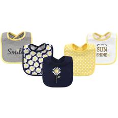 Food Bibs Hudson Drooler Bib Daisy 5-Pack