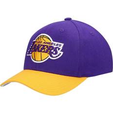 Mitchell & Ness Los Angeles Lakers Wool Two-Tone Redline Snapback Hat Men - Purple/Gold