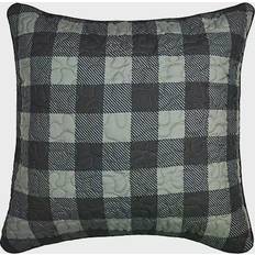 Checkered Complete Decoration Pillows Donna Sharp Bear Walk Plaid Complete Decoration Pillows Black (45.72x45.72)