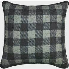 Donna Sharp Bear Walk Plaid Complete Decoration Pillows Black (45.72x45.72cm)