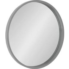 Accent mirror round Kate and Laurel 25.6" Travis Round Wood Accent Wall Mirror 25.6x25.6"