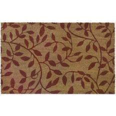 Rectangular Entrance Mats Achim Leaves Printed Coir Doormat