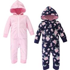 Hudson Baby Fleece Union Suits 2-pack Navy/Rose (10158742)