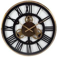 Glass Wall Clocks Olivia & May Industrial Oversized Stainless Steel Gear Wall Clock 32"