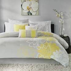 Cotton Bed Linen Madison Park Lola 7-pack Bed Linen Yellow (264.16x233.68cm)