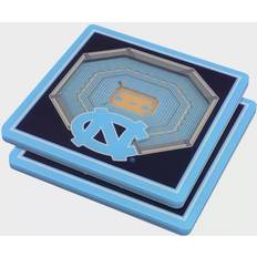 Coasters on sale YouTheFan North Carolina Tar Heels 3D StadiumViews Coaster 2pcs