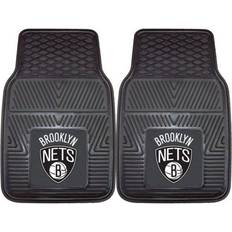 Basketball Beanies Fanmats NBA Brooklyn Nets Heavy Duty Car Mats 2-pack