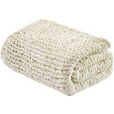 Acrylic Textiles Madison Park Chunky Blankets Beige (152.4x127)