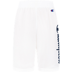 Champion Boys Pants Champion Boy's Vertical Script Mesh Shorts - White