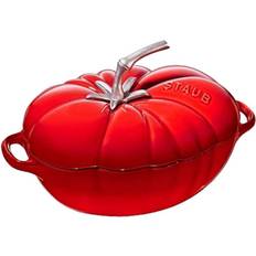 Dishwasher Safe Other Pots Staub Tomato Cocotte with lid 0.874 gal