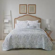 Twin Quilts Laura Ashley Amberley Quilts Blue (223.52x172.72)