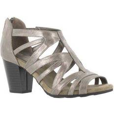 Foam Heeled Sandals Easy Street Amaze - Pewter/Metallic