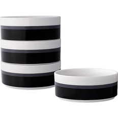 Black Soup Bowls Noritake ColorStax Stripe Soup Bowl 15.24cm 4pcs 0.59L