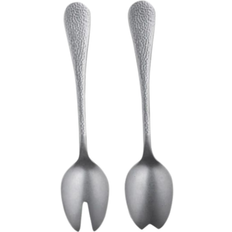 Silver Salad Servers Mepra Distressed Salad Server