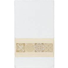 Linum Home Textiles Vivian Embellished Bath Towel White (137.16x68.58cm)