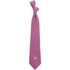 Red Ties Eagles Wings Gingham Tie - Chicago Cubs