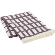 Checkered Bedspreads Broste Copenhagen Isa Bedspread Purple (180x130cm)