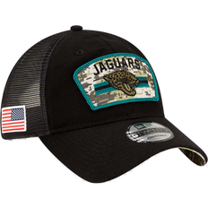 Jacksonville new era New Era Jacksonville Jaguars 2021 Salute To Service Trucker 9Twenty Adjustable Hat - Black