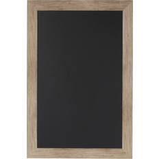 Plastic Notice Boards DesignOvation 27" x 18" Beatrice Framed Magnetic Chalkboard Rustic Brown Notice Board 18x27"