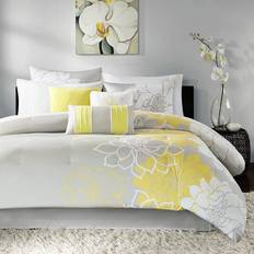 Textiles Madison Park Lola Bedspread Yellow, Gray (228.6x228.6)