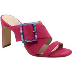 Suede Heeled Sandals Charles David Gleam - Magenta