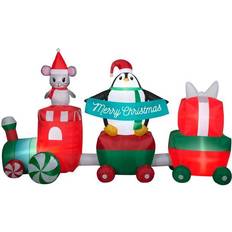 Inflatable Toys Gemmy Christmas Airblown Train Yard