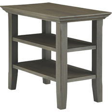 Simpli Home Acadian Narrow Farmhouse Grey Bedside Table 61x35.6cm