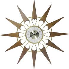 Infinity Instruments 31" Nova Walnut Gold Wall Clock 77.5cm