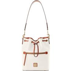 Dooney & Bourke Pebble Grain Drawstring Bag - White