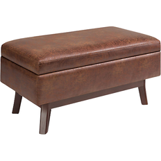 Leathers Storage Benches Simpli Home Owen Storage Bench 48x18.5"