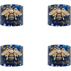 Enamel Napkin Rings Joanna Buchanan Stripey Bee Resin Napkin Ring 4pcs