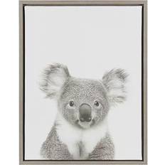 Kate and Laurel Sylvie Koala Framed Canvas by Simon Te Tai Framed Art 45.7x61cm