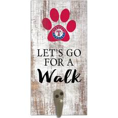 Fan Creations Texas Rangers Leash Holder Sign Board