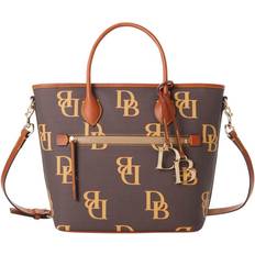 Dooney & Bourke Detachable Shoulder Strap Totes & Shopping Bags Dooney & Bourke Monogram Handle Tote - Brown Tmoro