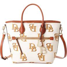 Dooney & Bourke Detachable Shoulder Strap Totes & Shopping Bags Dooney & Bourke Monogram Handle Tote - Beige