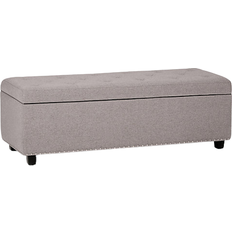 Gray Storage Benches Simpli Home Hamilton Storage Bench 17.7x16.1"