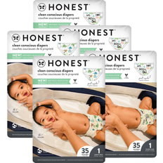 Bleier The Honest Company Clean Conscious Diapers, Barnyard Babies + Turtle Time, Size 1, 4-6.5kg, 35 Pcs