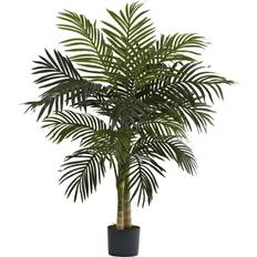 Interior Details Nearly Natural 4ft. Golden Cane Palm Artificial Tree Artificial Plant