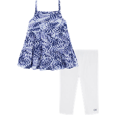 Calvin Klein Girls Other Sets Calvin Klein Tie Dye Tunic and Legging Set 2-piece - Blue/White