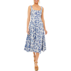 Staud Wells Dress - China Blue Toile