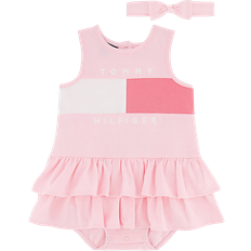 Tommy Hilfiger Girls Tracksuits Tommy Hilfiger Sunsuit and Headband Set - Pink