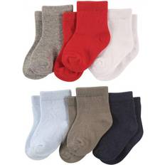 12-18M Socks Luvable Friends Crew Socks 6-pack - Boy Solids (10726176)