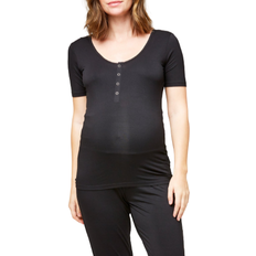 Nom Maternity Rhys PJ Tee Black