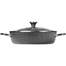 Shallow Casseroles Starfrit The Rock with lid 1.25 gal 12 "