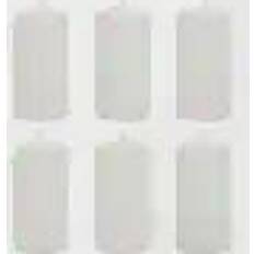 Stonebriar Collection Unscented Pillar 6pcs Candle 15.4cm 6pcs