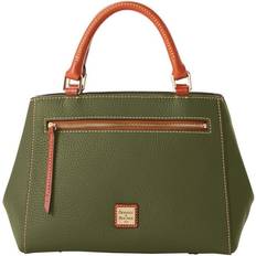 Dooney & Bourke Pebble Grain Small Zip Satchel Bag - Olive