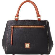 Dooney & Bourke Pebble Grain Small Zip Satchel Bag - Black